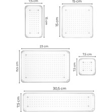 Boz House 8LI Şeffaf Çekmece Içi Düzenleyici Organizer