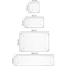 Boz House  12LI Şeffaf Çekmece Içi Düzenleyici Organizer