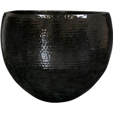 Ter Steege Thom Siyah Metal Saksı 72X56CM