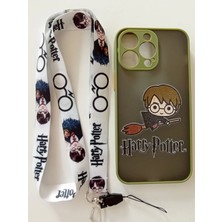 Lucek Cases iPhone 14 Pro Max Harry Potter Tasarım Telefon Boyun Askılı Set Kılıf