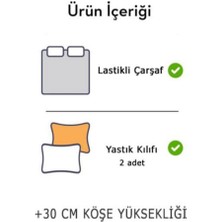 Çift Kişilik Lastikli Çarşaf Takımı