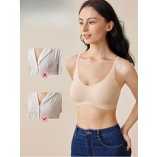 Sweet Sauna Lazer Kesim Dikişsiz Pedli Yumuşak Iz Yapmaz Balensiz Invisible Görünmez Push Up Toparlayıcı Sütyen