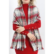 Desenli Kaşe Şal Ekrukırmızı1 - 15520.750.