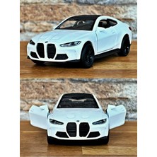 Toyfest Bmw M4 Çek Bırak Die - Cast Model Araba - Beyaz 11.5 cm