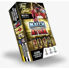 Topps Match Attax 24-25 Uefa Metal Kutulu Futbolcu Kartları Mega Tin Box - 48 Kart (Sarı Kutulu)