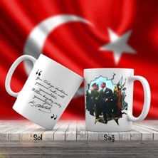 Asilmeydan Şık Modern Kıyafetli Mustafa Kemal Atatürk - Atatürk'ün Sözleri -Kupa Bardak