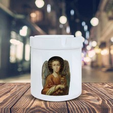 Asilmeydan Kadehli Kanatlı Melek Baskılı Küllük Kül Tablası- KL241