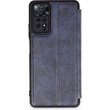 Newface Xiaomi Redmi Note 12 Pro 4g Kılıf Flip Cover - Lacivert 13