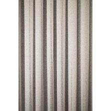 Taç Naturel Keten Tül Perde, 1/3 Sık Pile Ekru - 100 x 260 cm