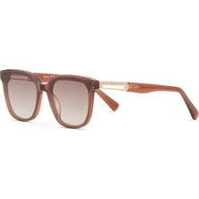 Blancia Milano Bc 1334 C3 Kare Şeffaf Kahverengi Kadın Güneş Gözlüğü