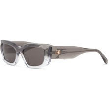 Hermossa Hm 1699 C3 Dikdörtgen Şeffaf - Gri Kadın Güneş Gözlüğü