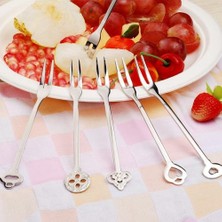 Haitn 6 Parça Tatlı Yemek Bar Çatalları Set 2 Tines Meyve Salatası Çatal Çatal Sofra Takımı Yüksek Kalite Paslanmaz Çelik Ayna Parlatma | Salata Çatal | Fork Çatal Çatal Çatal (Yurt Dışından)