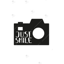 Emach Dizayn Just Smile Fotoğraf Makinesi Duvar Dekorasyonu