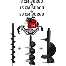 Ablacks Toprak Burgu Makinesi 8 – 15 – 30 cm - 3 Burgulu