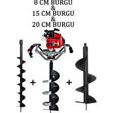 Ablacks Toprak Burgu Makinesi 8 – 15 – 20 cm - 3 Burgulu