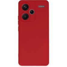 Newface Xiaomi Redmi Note 13 Pro Plus Kılıf Nano İçi Kadife Silikon - Kırmızı 13