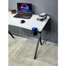 Hey Modüler Mobilya Heygaming2 Profesyonel Oyuncu Masası Beyaz Siyah 110 cm