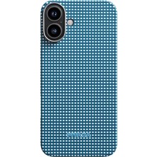 Pitaka iPhone 16 Plus Kılıf Magsafe Özellikli Aramid Fiber Ultra-Slim Classic Serisi Ocean Blue Mavi