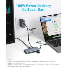 Anker USB-C Hub (7'si 1 Arada, Çift Ekran) - A8374 (Anker Türkiye Garantili)