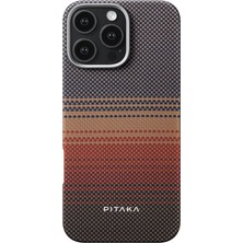 Pitaka iPhone 16 Pro Kılıf Magsafeli Aramid Fiber Tactile Woven Sunset-Moonrise Serisi Sunset