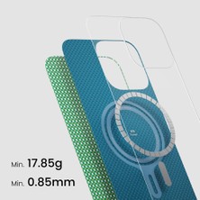 Pitaka iPhone 16 Kılıf Magsafe Özellikli Aramid Fiber Ultra-Slim Classic Serisi Forest Green Yeşil