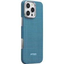 Pitaka iPhone 16 Pro Max Kılıf Magsafe Özellikli Aramid Fiber Ultra-Slim Classic Serisi Ocean Blue