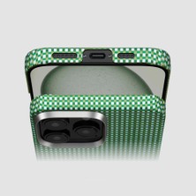 Pitaka iPhone 16 Pro Kılıf Magsafe Özellikli Aramid Fiber Ultra-Slim Classic Serisi Forest Green