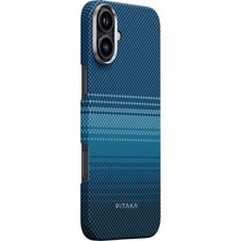 Pitaka iPhone 16 Plus Kılıf Magsafeli Aramid Fiber Tactile Woven Sunset-Moonrise Serisi Moonrise