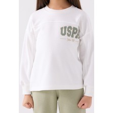 U.S. Polo Assn. Kız Çocuk Eşofman Takımı US1976 Krem