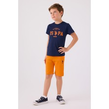 U.S. Polo Assn. U.S. Polo Assn Erkek Çocuk Lacivert Bermuda Takım