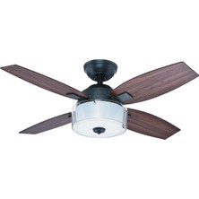 Hunter Central Park Yıpranmış Çelik - 107 Cm. Aydınlatmalı ve Uzaktan Kumandalı Tavan Vantilatörü