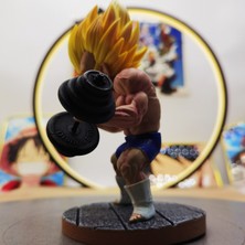 Deming Dragon Ball Fitness Vegeta Heykeli El Yapımı Ofis Figürü (Yurt Dışından)