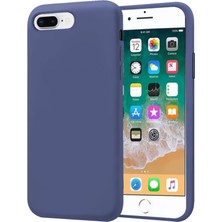 Piyasa Sepeti Apple iPhone 7 Plus İnce Mat Silikon Kılıf Lacivert