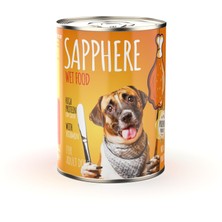 Sapphere Kümes Hayvanlı Yetişkin Köpek Maması Konserve 400 gr