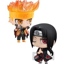 Pabil Naruto Shippuden Anime Manga Aksiyon Figür 7 cm - Itachi ve Naruto