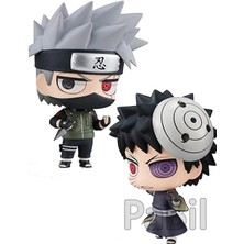 Pabil Naruto Shippuden Anime Manga Aksiyon Figür 7 cm - Obito ve Kakashi