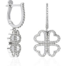 Noche Diamond 0,75 Karat Yonca Pırlanta Küpe