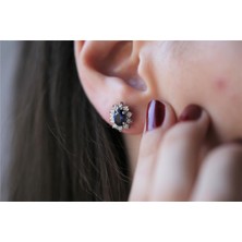 Noche Diamond 1,98 Karat Safir Pırlanta Küpe