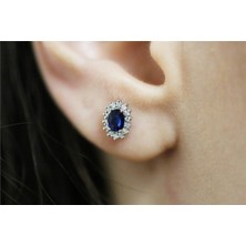 Noche Diamond 0,98 Karat Yakut Pırlanta Küpe