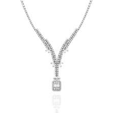 Noche Diamond 2,01 Karat Baget Pırlanta Kolye