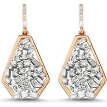 Noche Diamond 1,21 Karat Baget Pırlanta Küpe