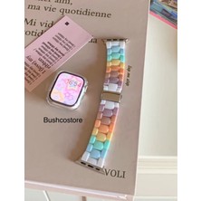 Bushco Store Apple Watch Renkli Colorful  Akıllı Saat  Kordon 38-40-41mm