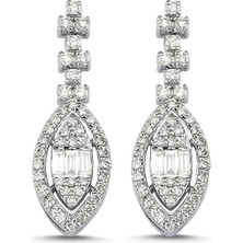 Noche Diamond 0,59 Karat Baget Pırlanta Küpe