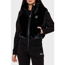 Ea7 Regular Fit Dik Yaka Yumuşak Tüylü Yelek Bayan Yelek 6DTQ03 TN2ZZ 1200