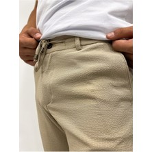Erkek Slim Fit Bej Pantolon
