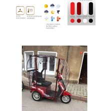 Motor Tente Market Yuki Tek Kişilik 3 Tekerli Motor Brandası - Siyah