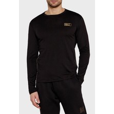 Ea7 Pamuklu Slim Fit Bisiklet Yaka Uzun Kollu T Shirt Erkek T Shirt 7M000008 AF10170 UC001