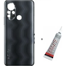 SDT Infinix Hot 11S Arka Batarya Pil Kapağı Siyah (B7000 15 ml Yapıştırıcı)