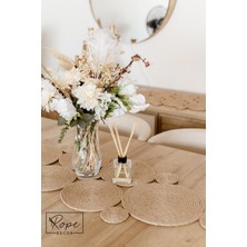 Rope Decor Hasır Jüt Salon Mutfak Masa Örtüsü Runner 100 x 40 cm