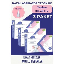 Bluewell 3x Otribebe Brunobaby Weebaby Uyumlu Nazal Aspiratör Yedek Uç Burun Aspiratörü Ucu Yumuşak Uç 10'lu